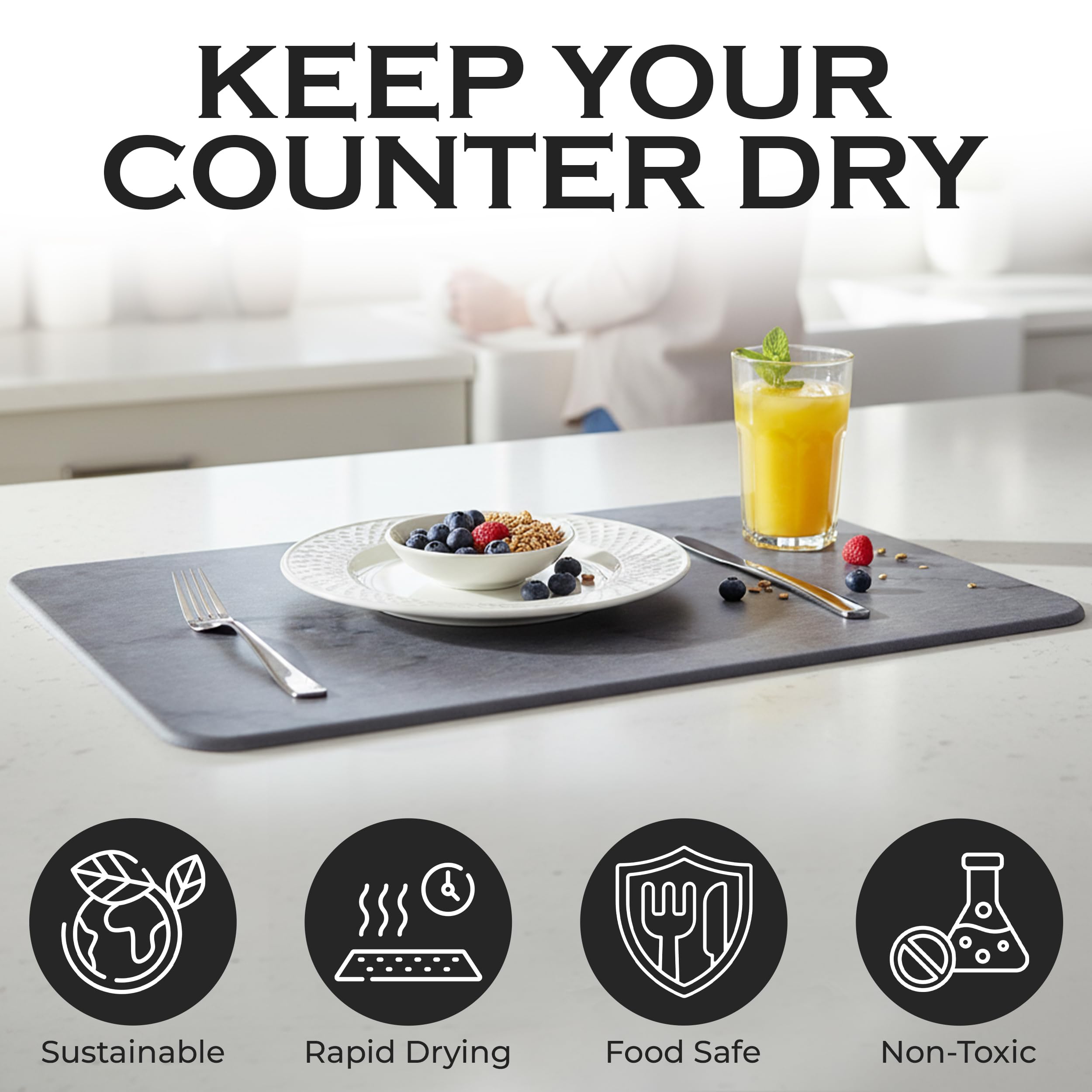 16 by 12 inch size accommodates typical dish loads