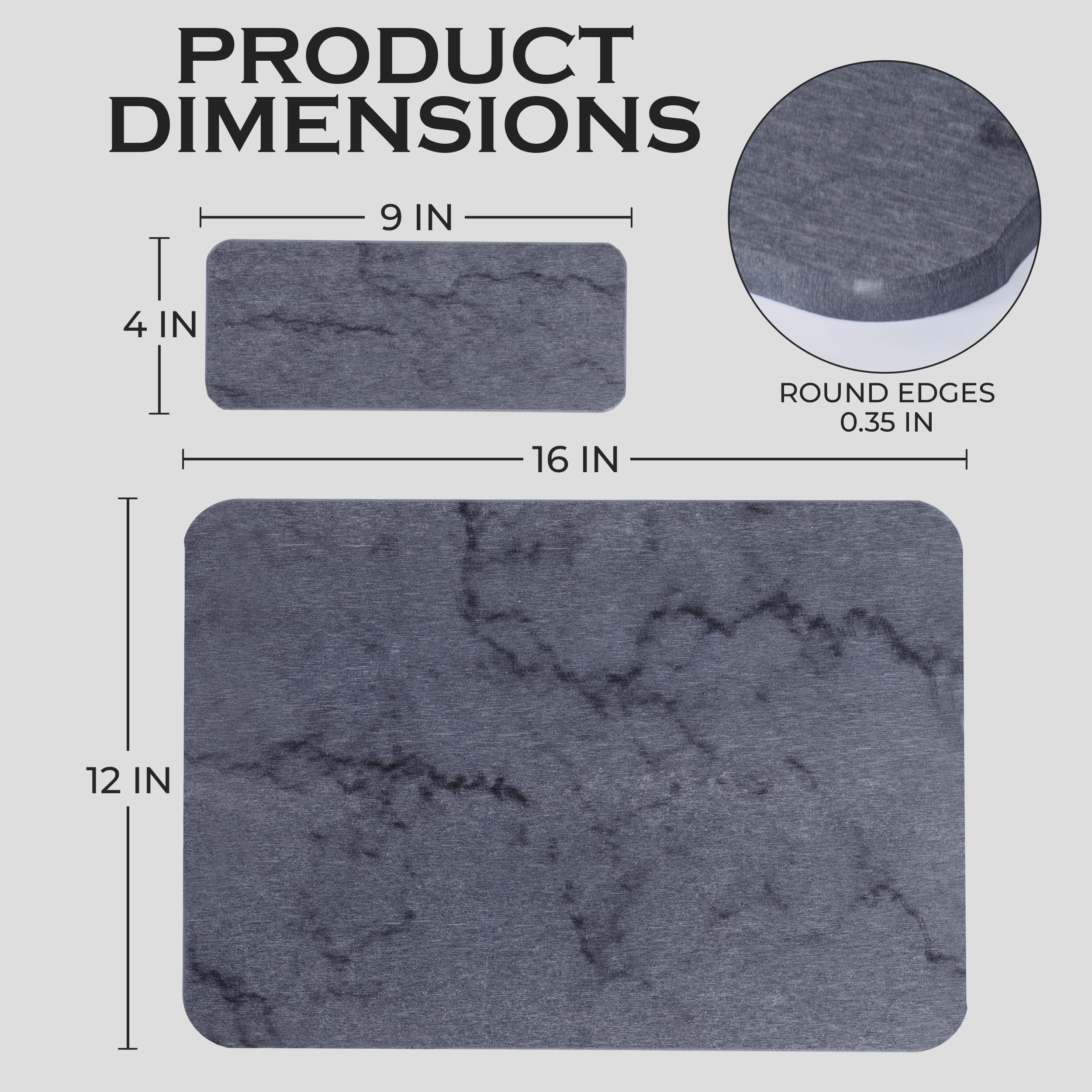 Diatomaceous earth mat delivers ultra-absorbent performance on contact with water