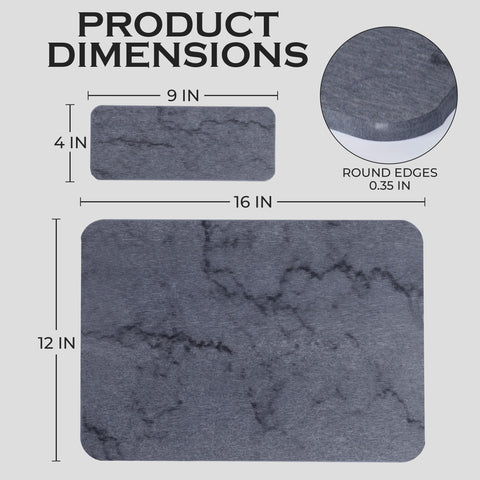 Diatomaceous earth mat delivers ultra-absorbent performance on contact with water