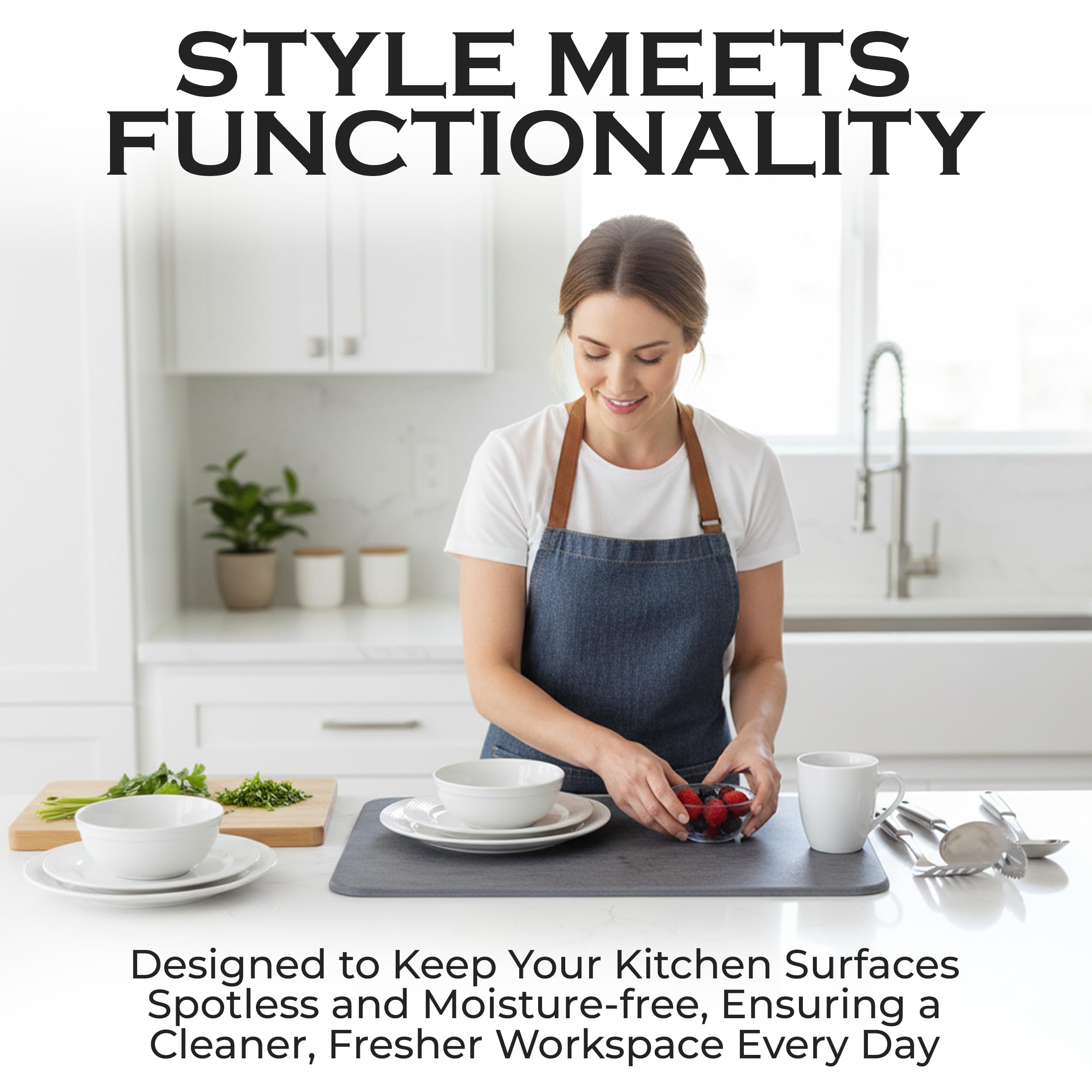 Easy to wipe clean and quick to dry after meals