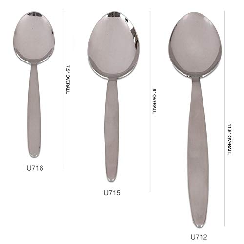 Close-up of JB Prince Gray Kunz Spoon Small highlighting plating use