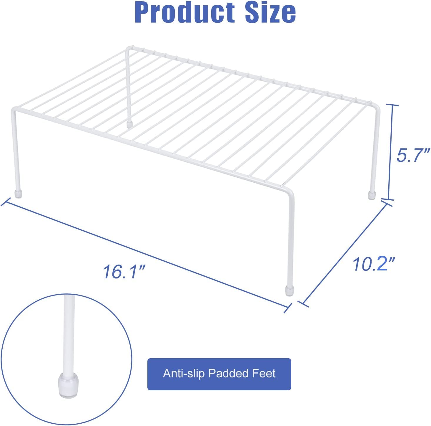 JBESUHI white kitchen cabinet organizer keeps counter clutter under control.