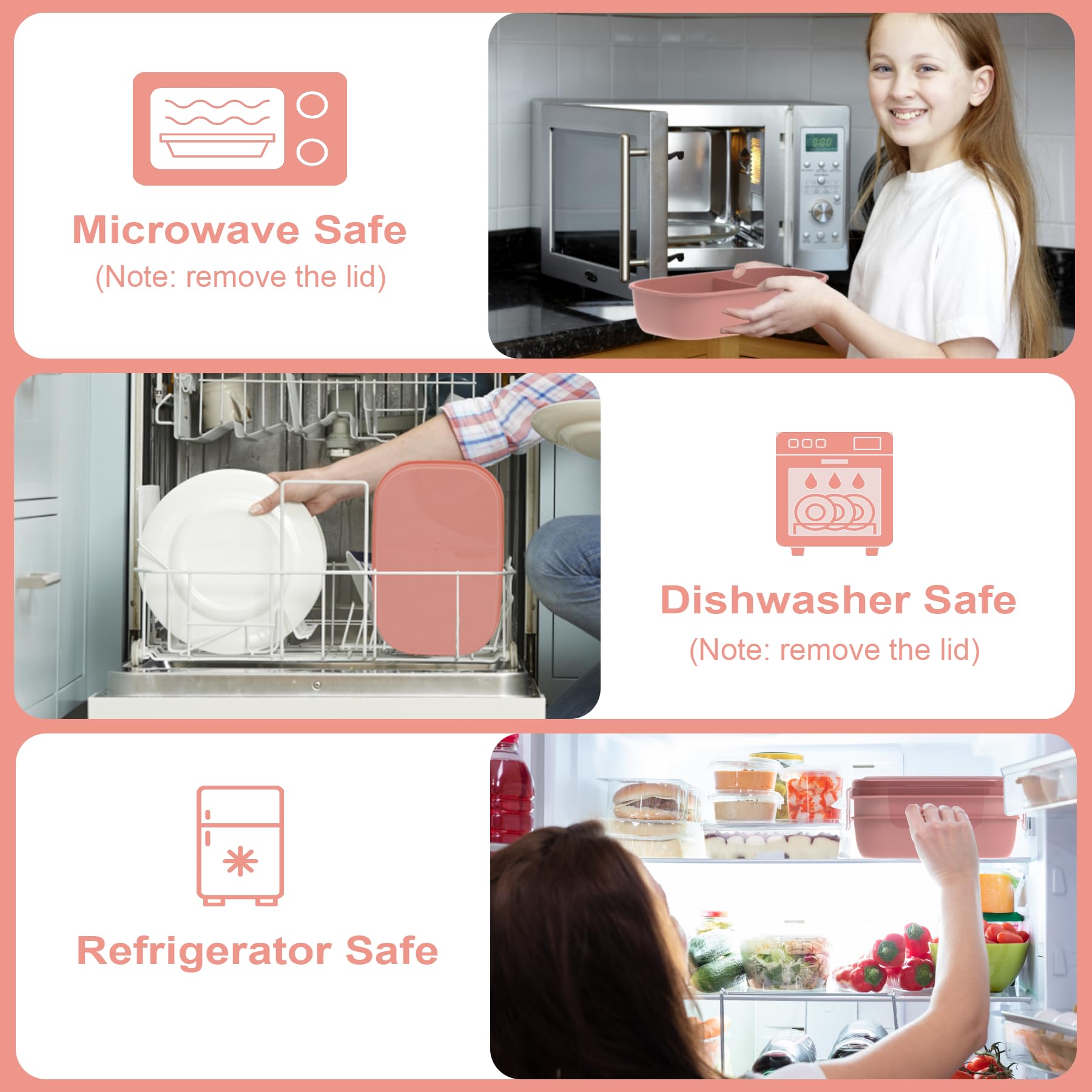 JBGOYON built-in utensils set for convenient eating anywhere