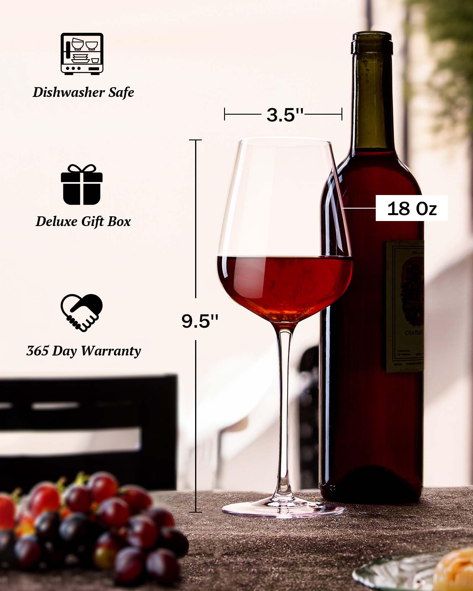 Elegant tulip shape of JBHO glass guiding palate