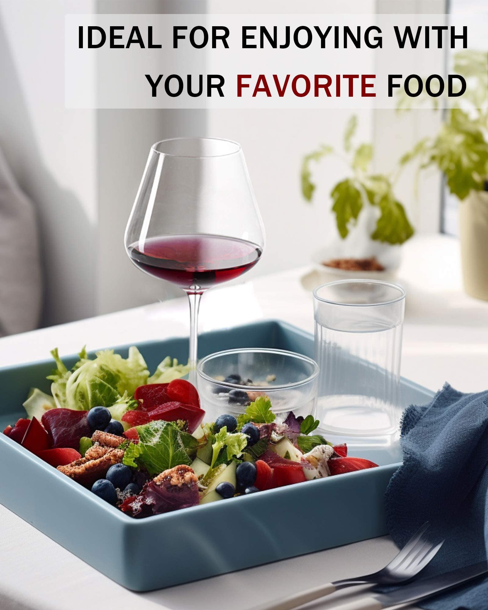 JBHO handmade craftsmanship visible in a moment of home wine enjoyment.