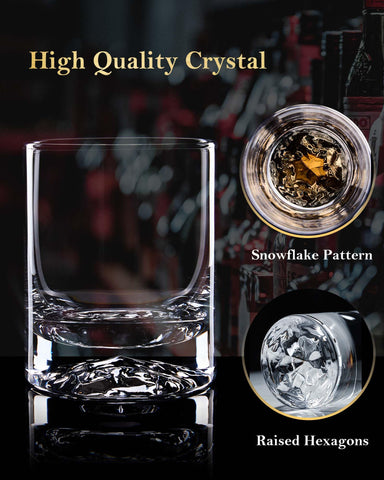 JBHO lead-free crystal glass delivers bright clarity to showcase spirits' true color.
