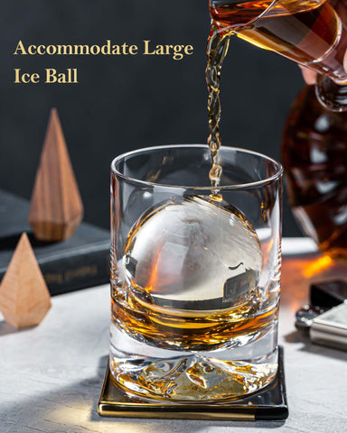 JBHO oversized ice cubes fit easily for better chilling.