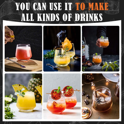 Clear JBHO glass design highlights drink color and aroma tones.