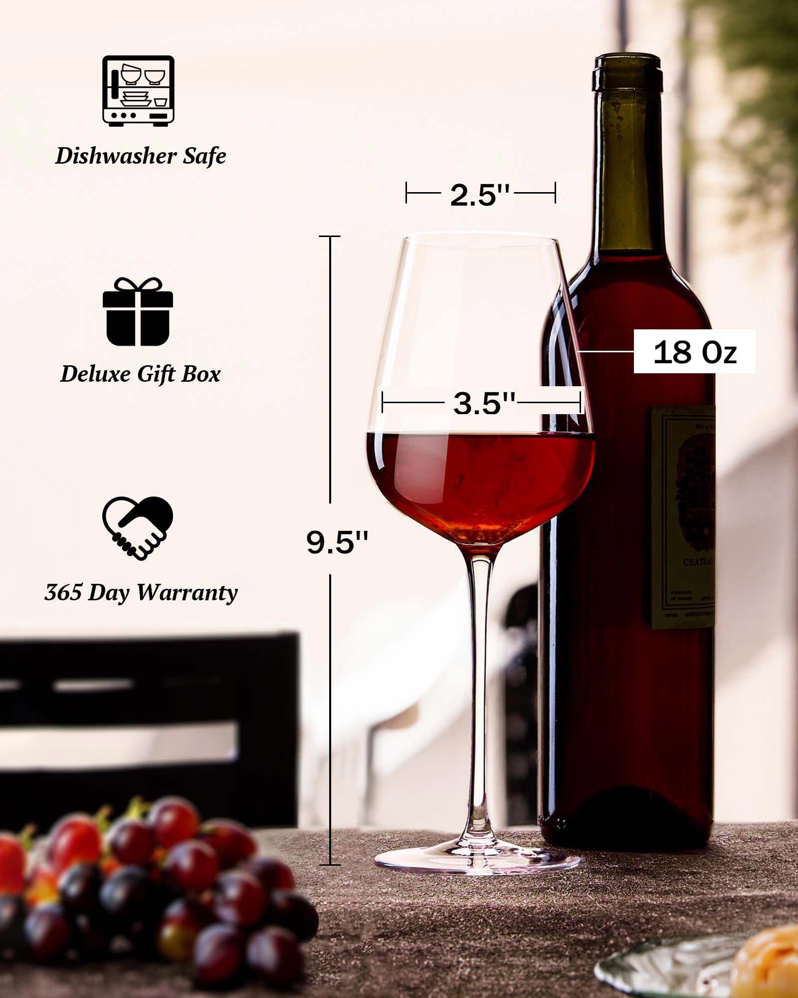 JBHO restaurant-grade wine glass for elegant at-home tastings