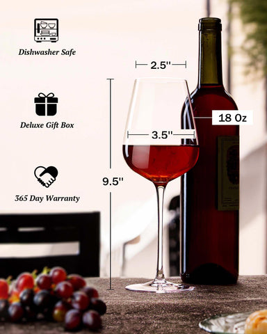 JBHO restaurant-grade wine glass for elegant at-home tastings