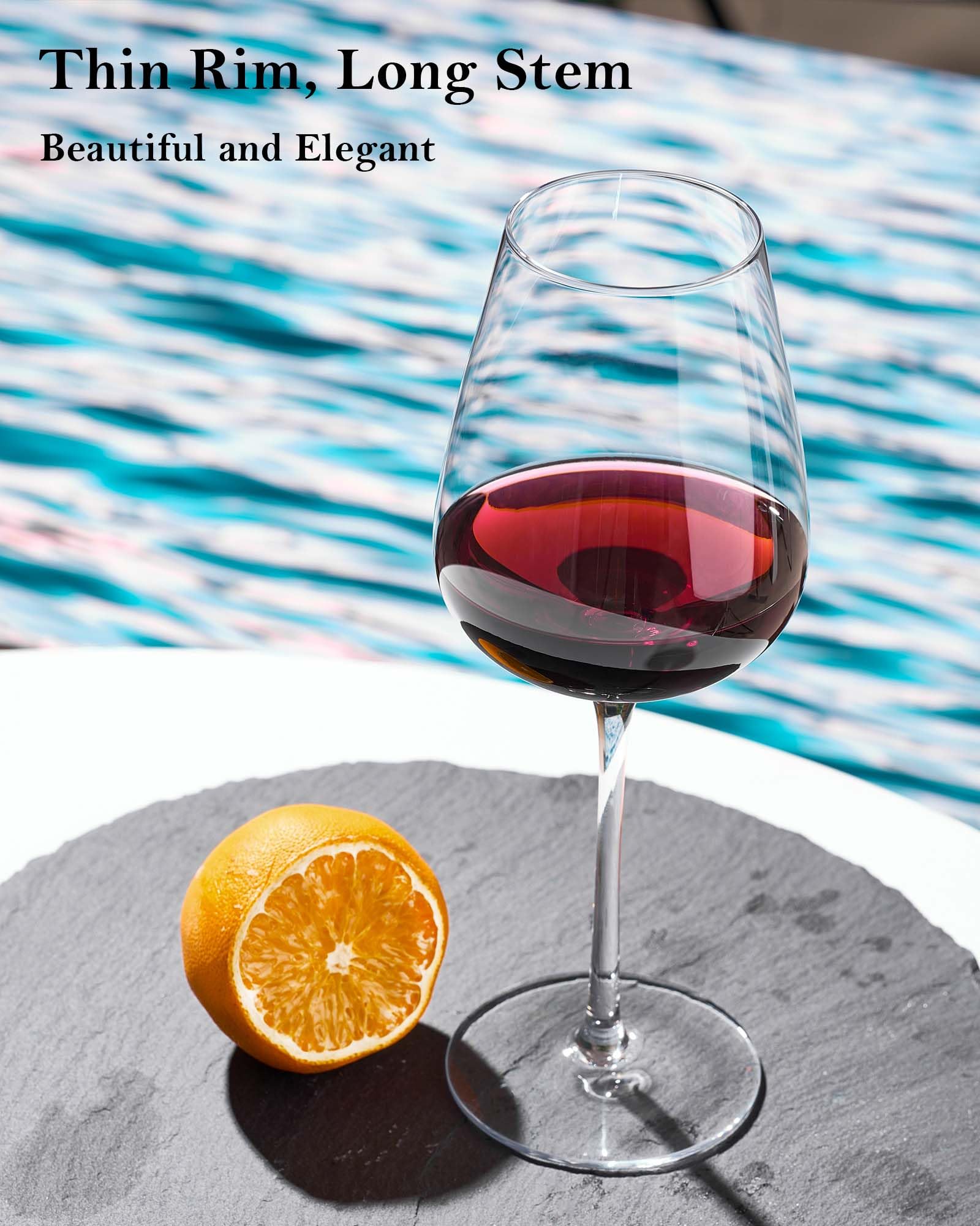 JBHO white wine glass with crisp clarity for delicate varietals