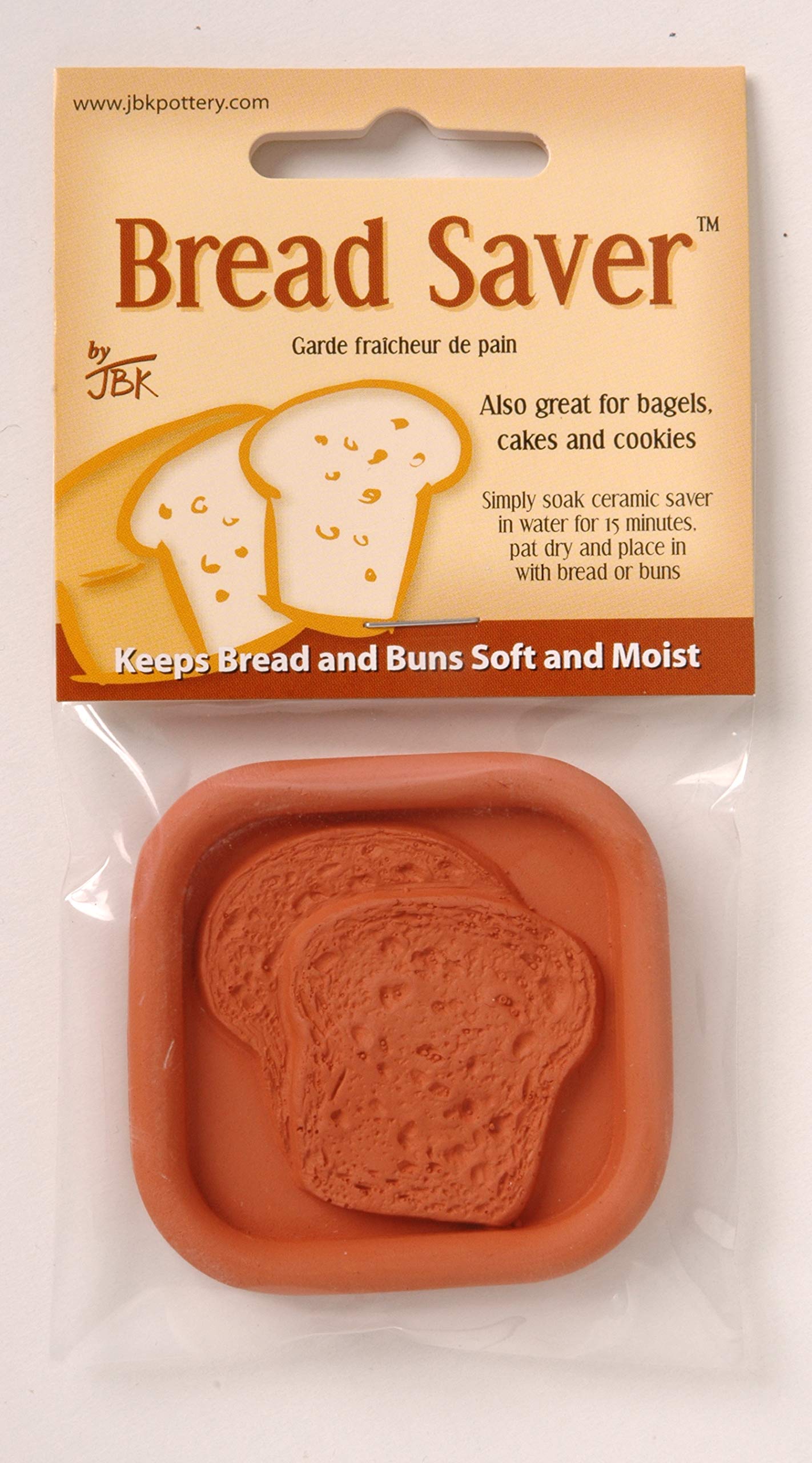 Closeup of JBK Pottery terracotta disc for moisture balance