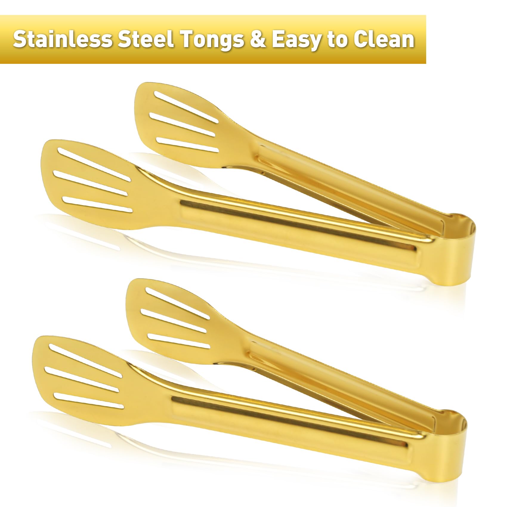 JCREN 7inch tongs ideal for family gatherings and barbecues.
