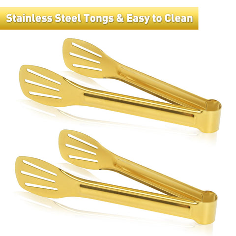 JCREN 7inch tongs ideal for family gatherings and barbecues.