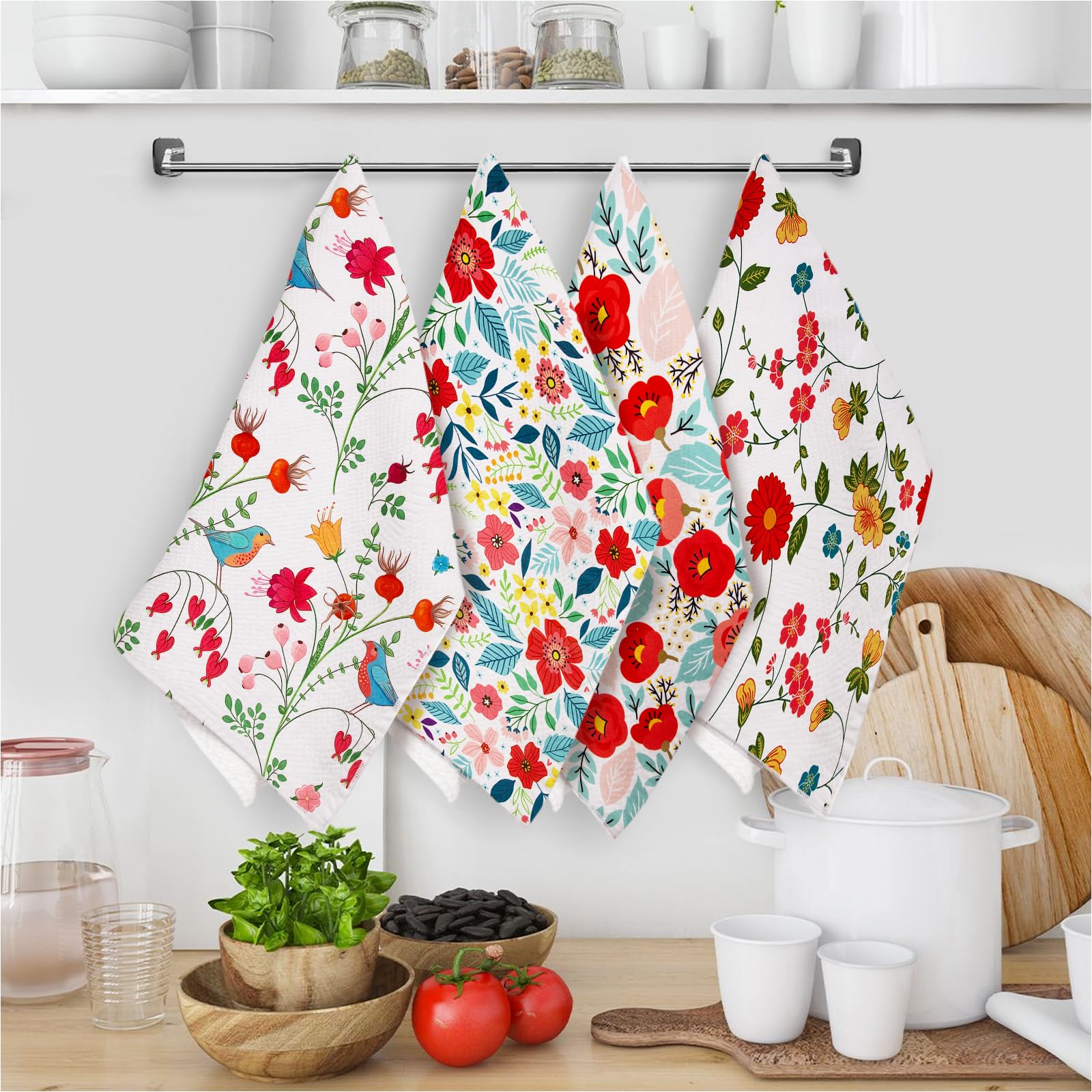 Towels displayed as gift-ready set by JDGHGB, ideal housewarming present.