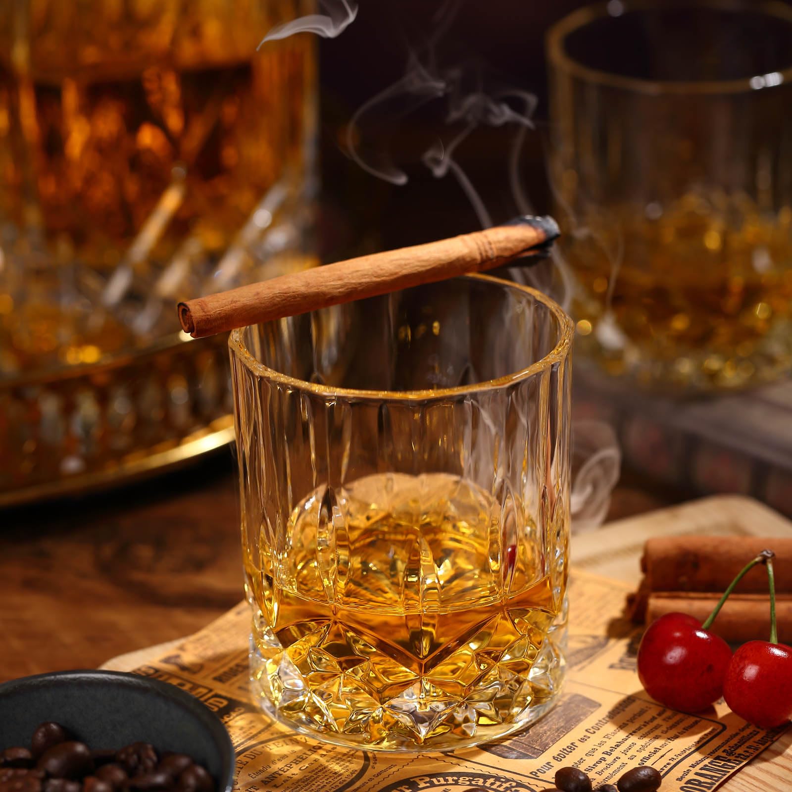 JDGOME premium crystal drinkware enhances any home bar