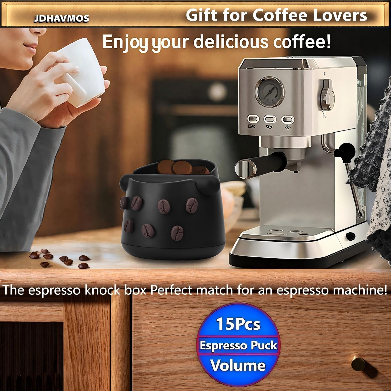 JDHAVMOS durable ABS plastic for long-lasting coffee prep in busy kitchens.