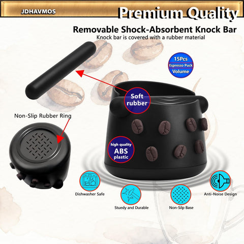 JDHAVMOS shock-absorbent design reduces noise while discarding pucks.