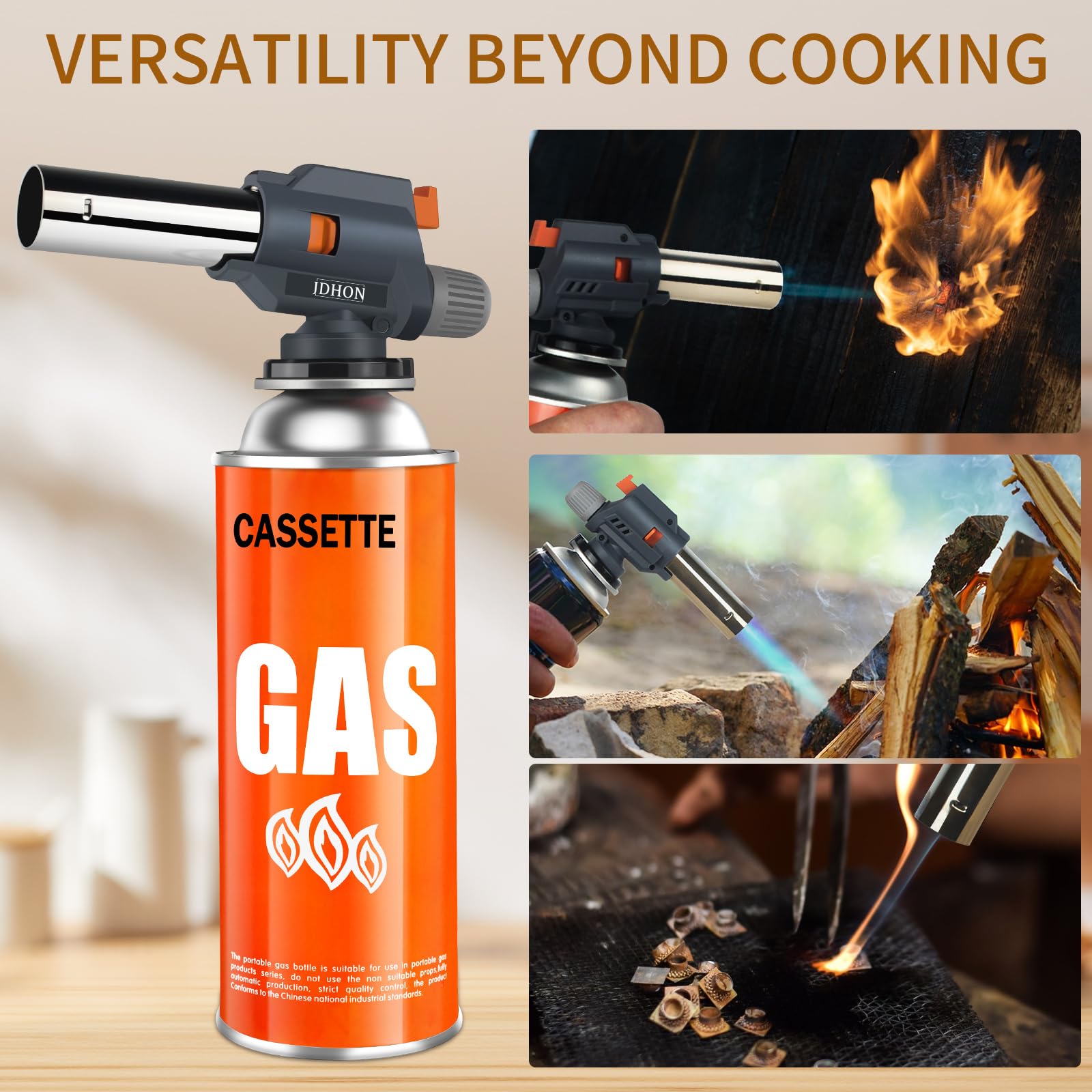 JDHON portable torch is lightweight and easy to carry.