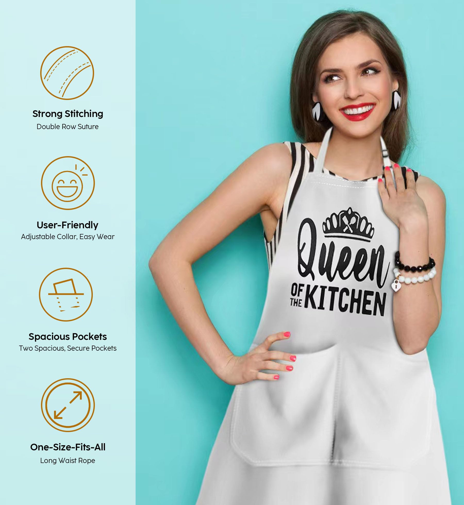JDNFYGX Waterproof and stain resistant aprons for messy recipes