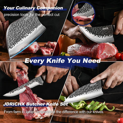 JDRICHX 7in boning knife for precise trimming and fish prep