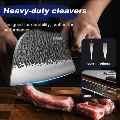 JDRICHX 8in Serbian chef knife ready for precise slicing
