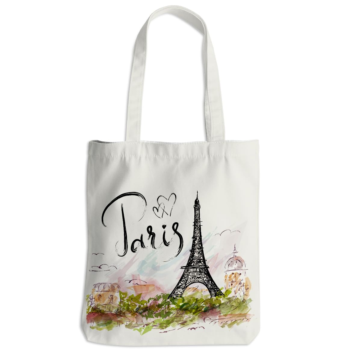 Jealance Paris Lover Tote Bag with Paris skyline print, ideal for weekend getaways.