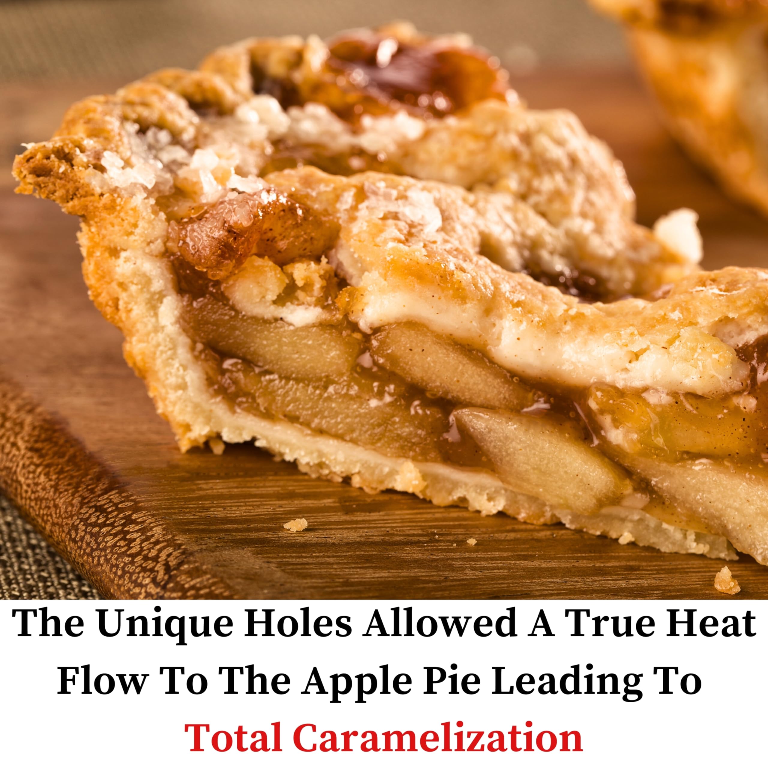 Jean Lemond Why Holes with removable base eases crust release.