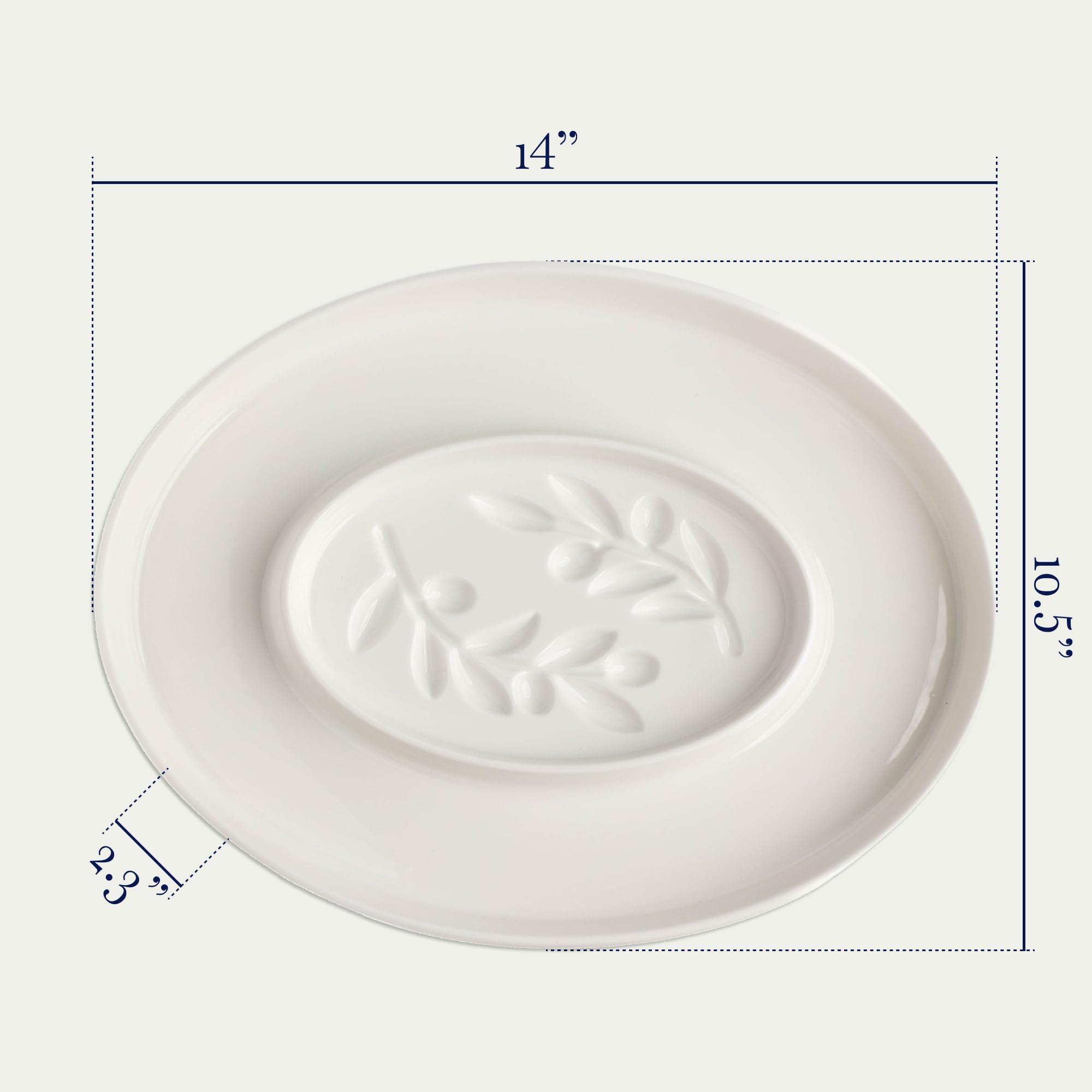 Jeanne Fitz divided tray keeps chips, veggies, and dips neatly organized.