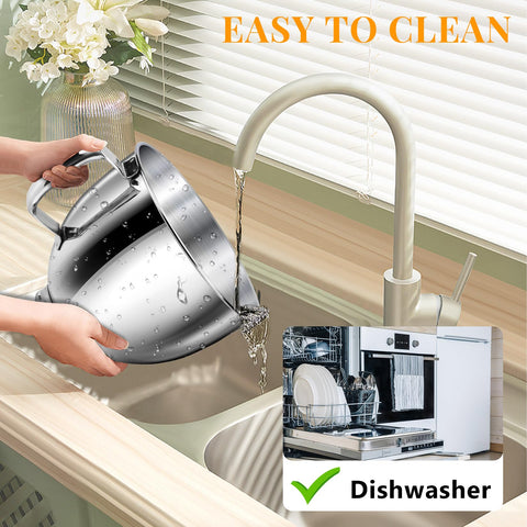 JEASOM 5qt capacity ideal for large batches of dough or batter.
