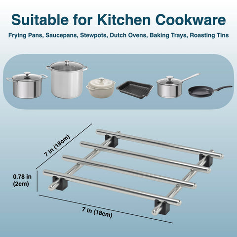 JEEATCN heat-resistant trivet shields surfaces from high temperatures.