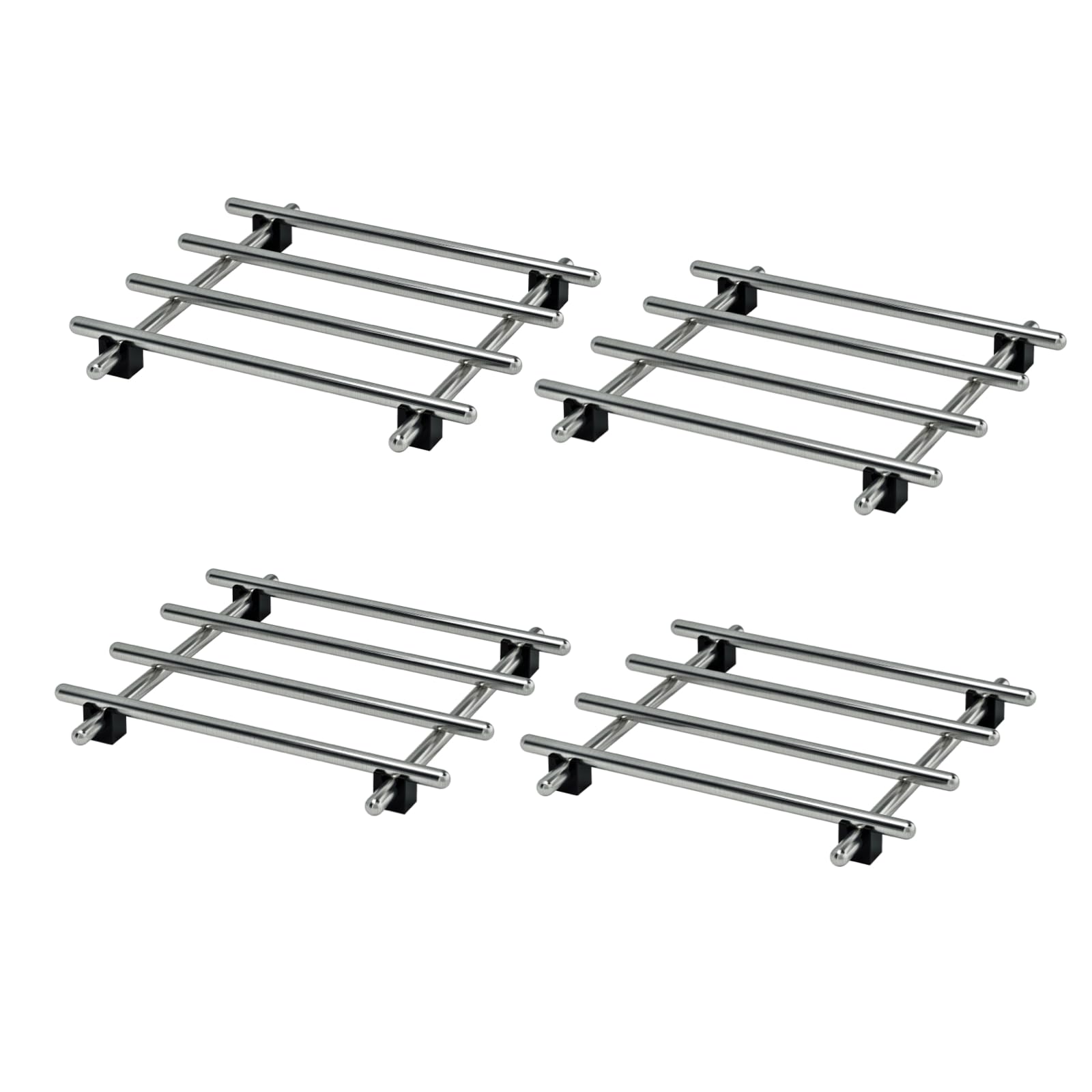 JEEATCN stainless steel trivet 7x7 supports hot pots safely.