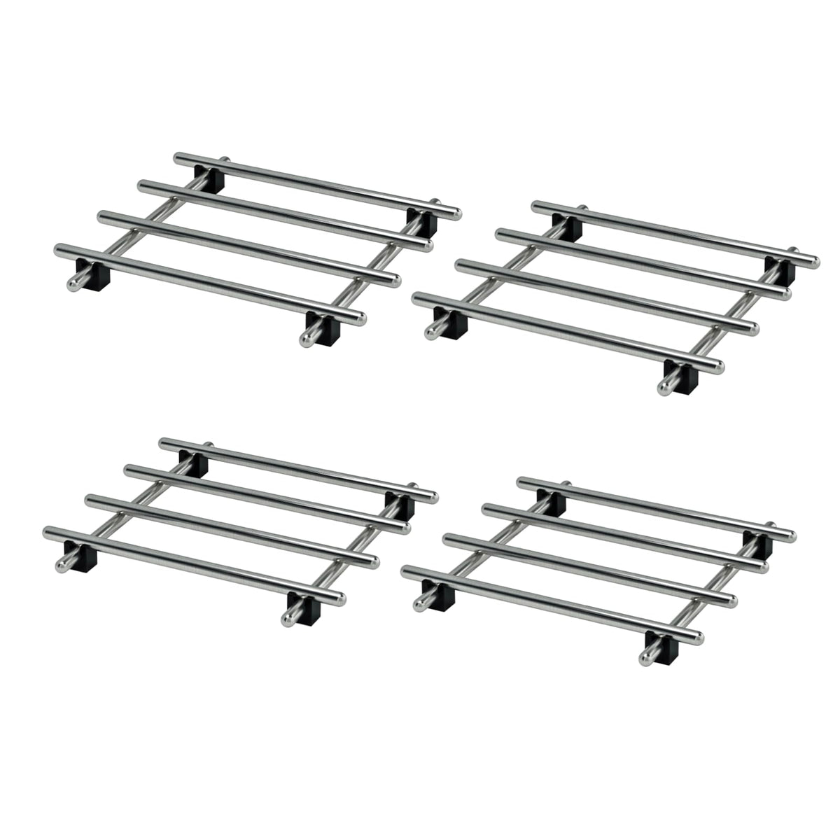 JEEATCN stainless steel trivet 7x7 supports hot pots safely.