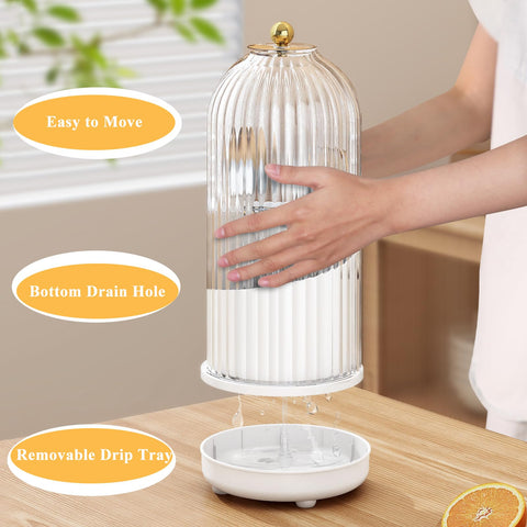 JEESA 360-degree Rotating Base enables easy access to utensils from any side on the counter.