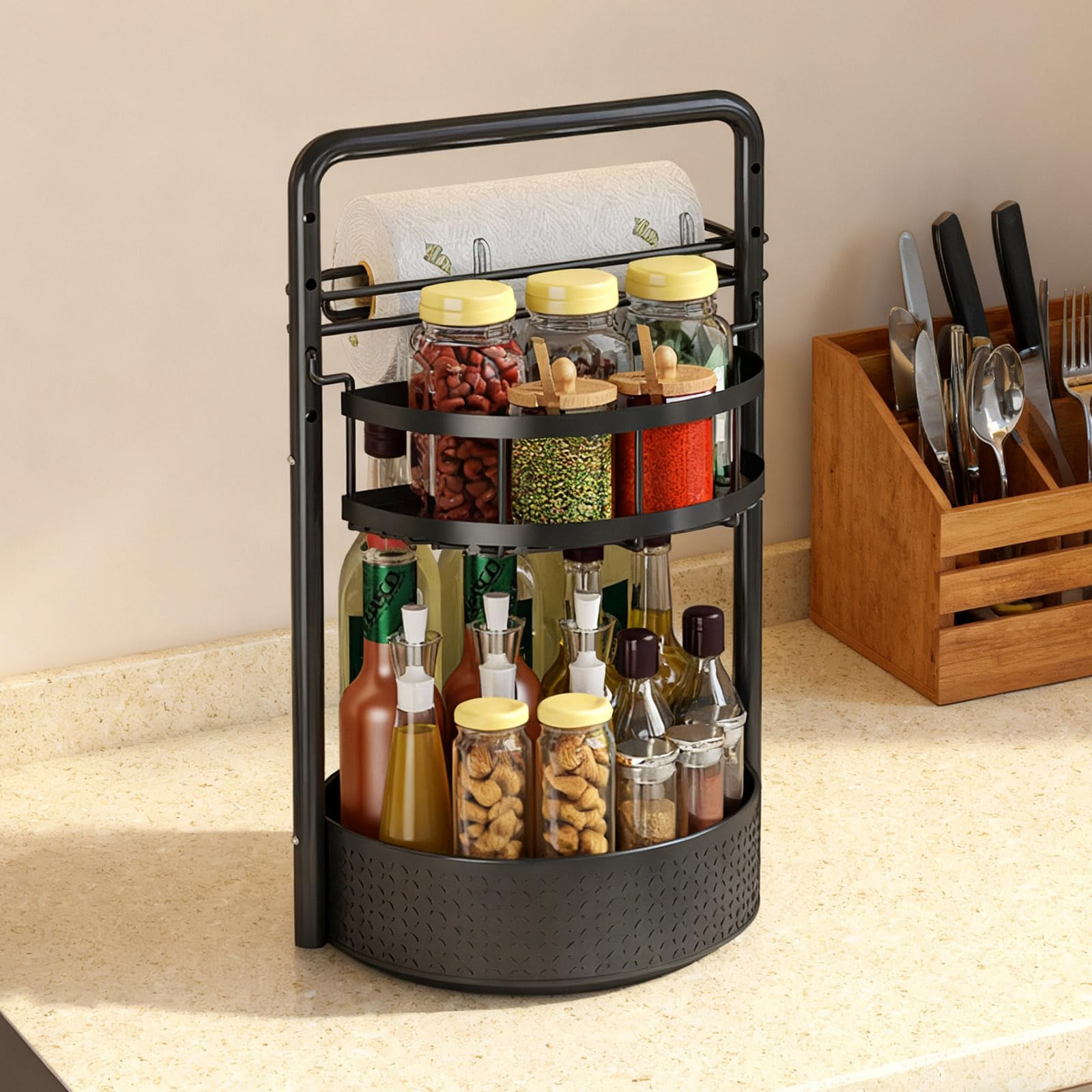 JEESA turntable keeps condiments within easy reach