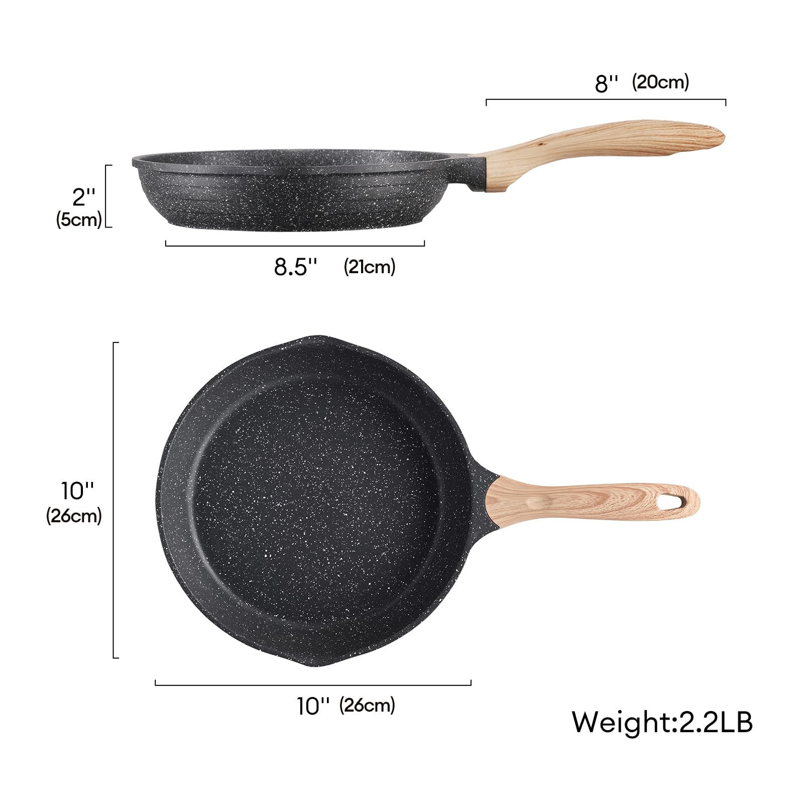 Stovetop cooking with JEETEE pan featuring a convenient hanging hole for storage.