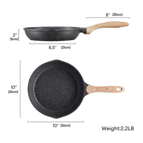 Stovetop cooking with JEETEE pan featuring a convenient hanging hole for storage.