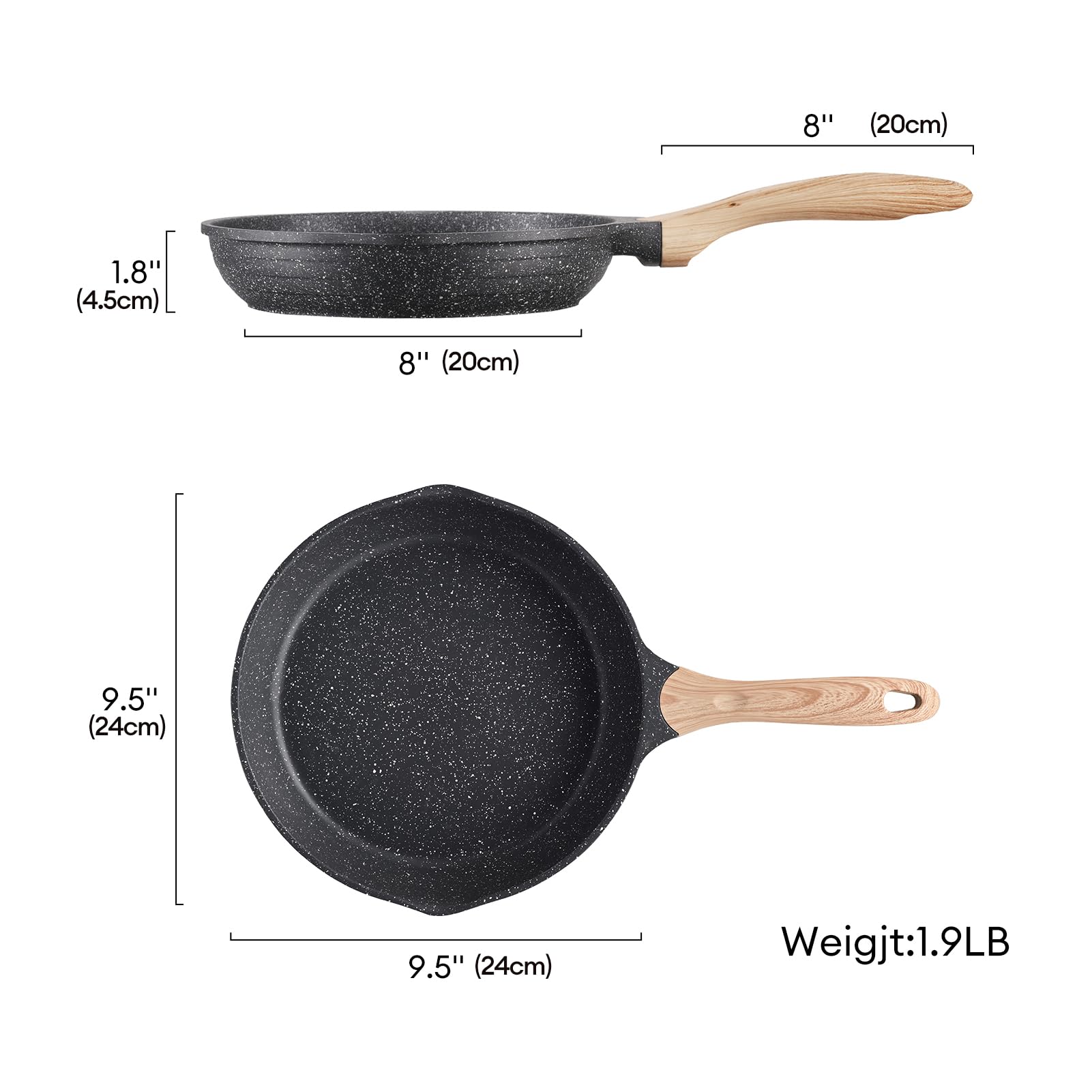 JEETEE grey finish side view for a sleek kitchen look