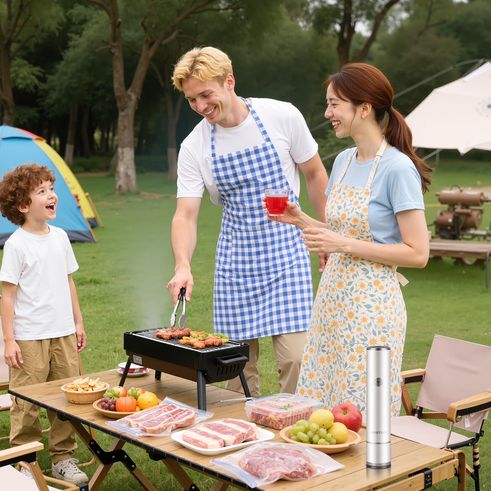 JEETEE meat storage shows extended fridge freshness for proteins.