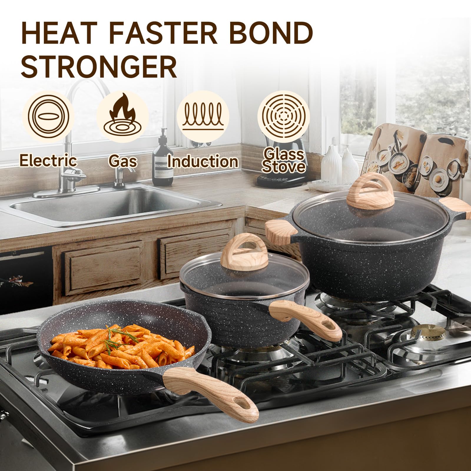 JEETEE triple layer nonstick coating reduces oil use