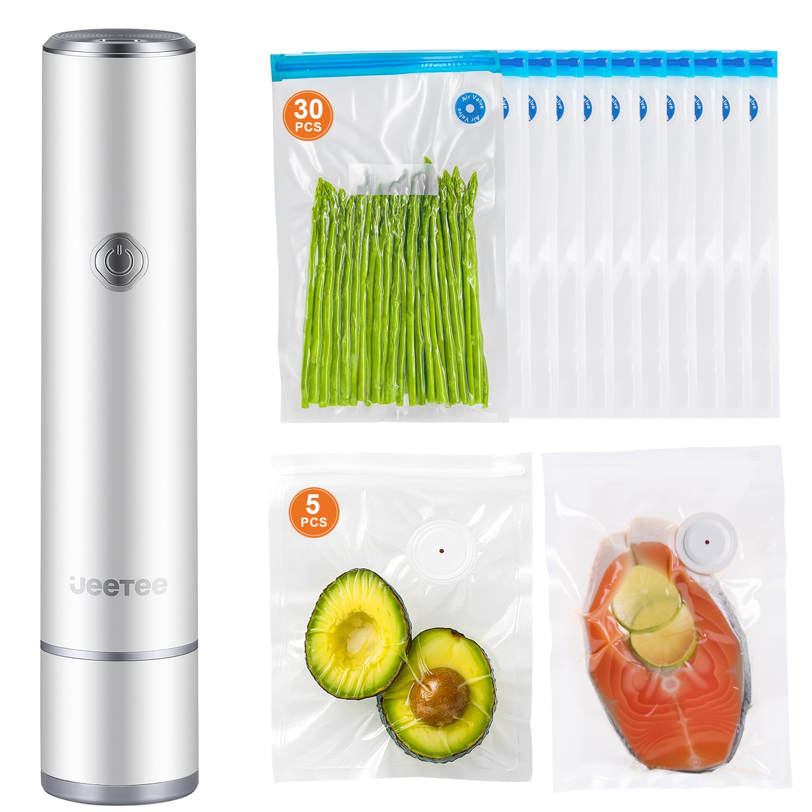 JEETEE vacuum sealer compact-drawer shows space-saving design for small kitchens.