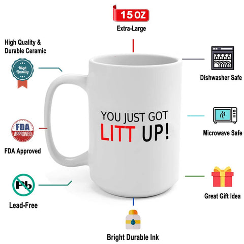 J.Ehonace mug double-sided print keeps colors bright and long-lasting.