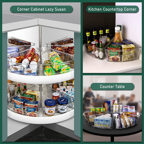 JEISSLIA corner bins maximize space and simplify organization.