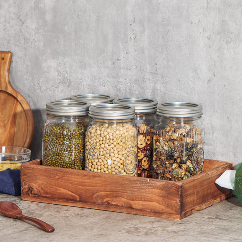 Jeitae dishwasher-safe glass jar for easy cleanup and reuse.