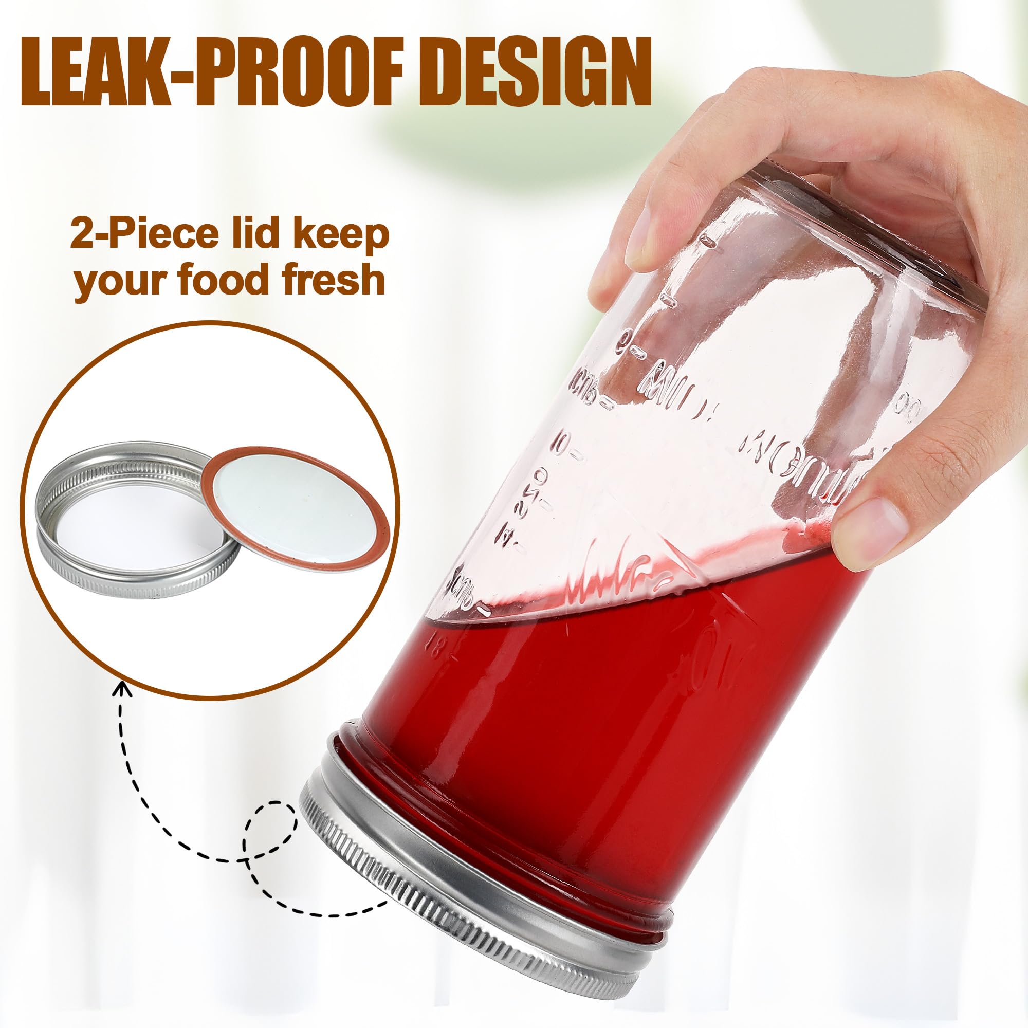 Jeitae glass jars are dishwasher-safe and reusable for daily storage.
