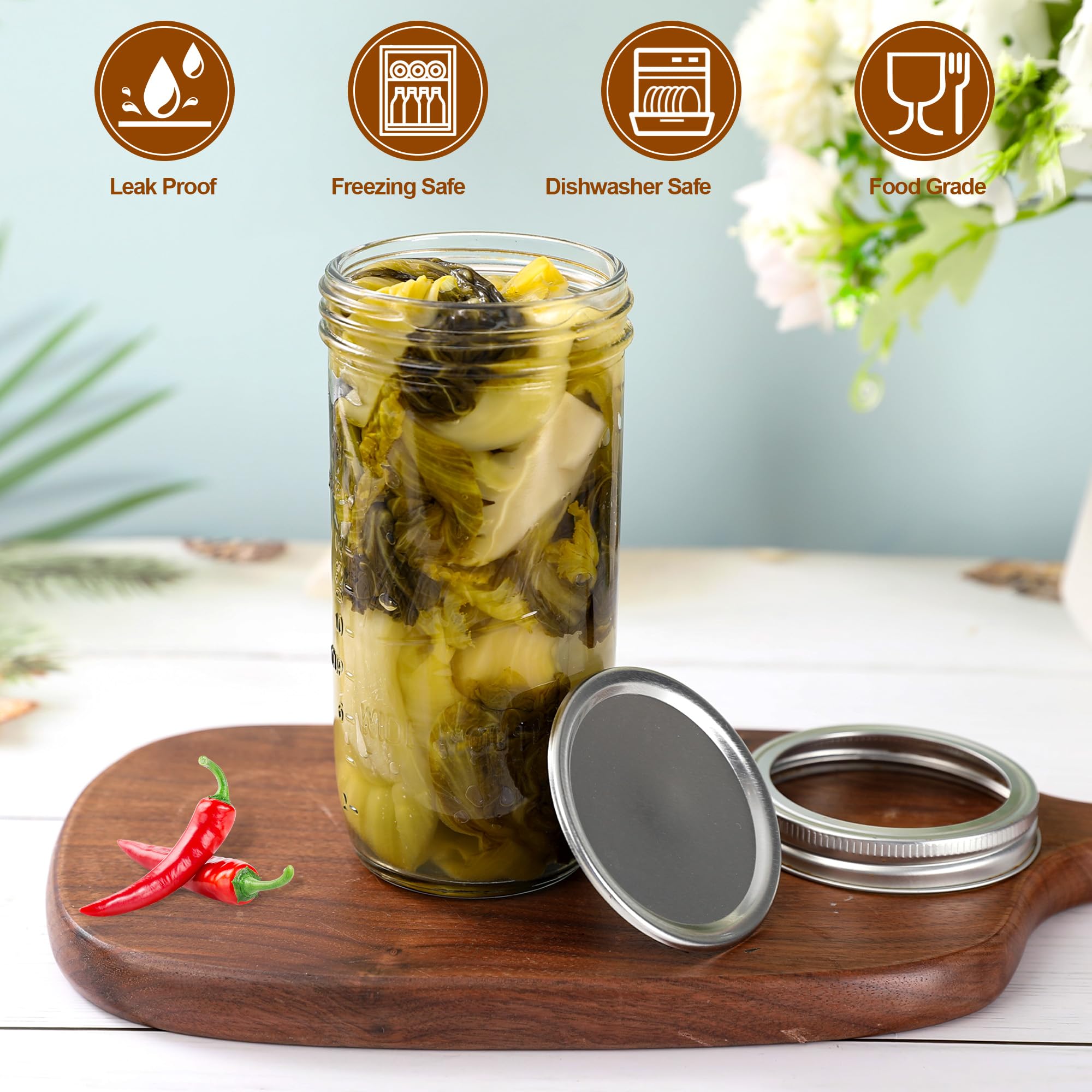 Jeitae jars for meal prep and layered salads with easy access.