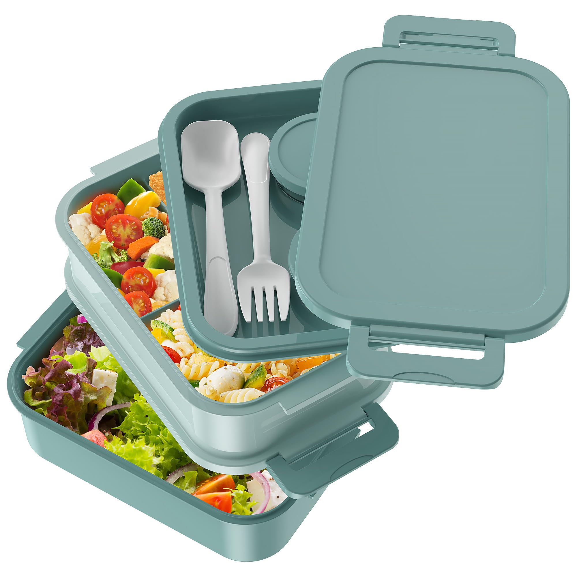 Jelife Bento Box leak-proof lid prevents mess during commutes and outings