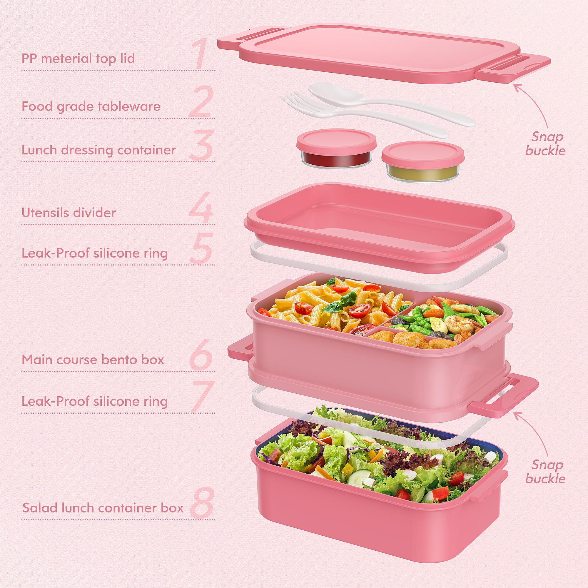 Jelife leak-proof seal demonstrates mess-free meals on the go.