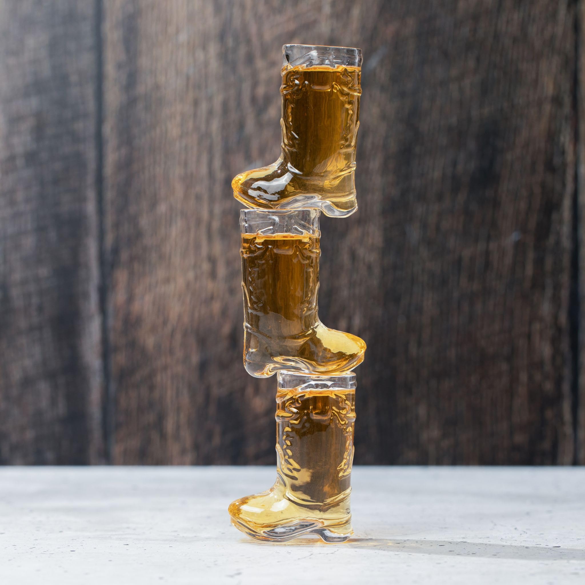 JEM GLASS western-themed party collection, versatile 1oz shots for cheers.