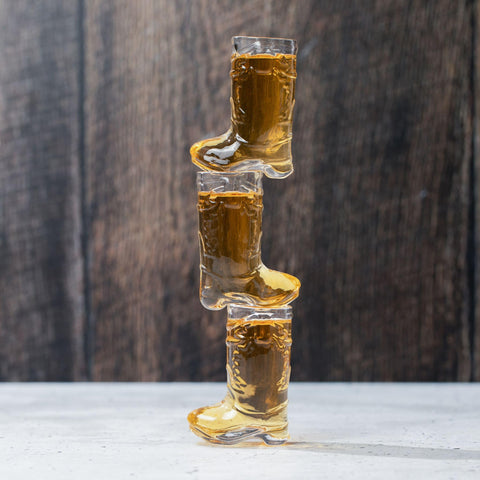 JEM GLASS western-themed party collection, versatile 1oz shots for cheers.